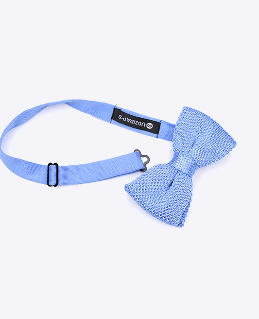Noeud Papillon Bleu n°3 Homme en Tricot «Léon»