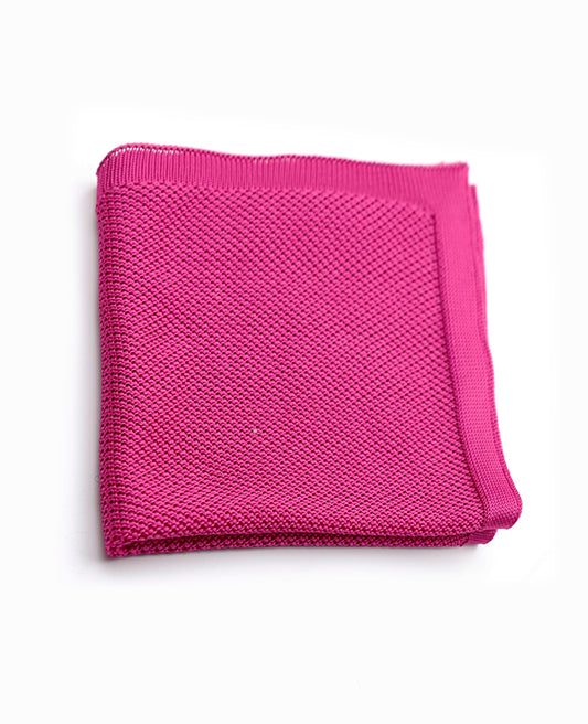 Pochette de Costume Rose n°1 en Tricot «Léon»