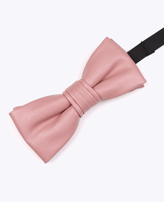 Noeud Papillon Rose n°2 Homme en Cuir «Achille»