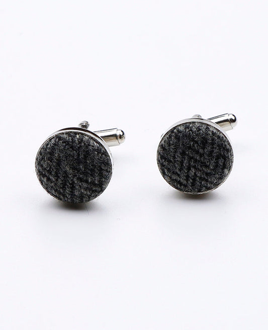 Boutons de Manchette Gris n°10 en Laine | Norbert - Unipap's