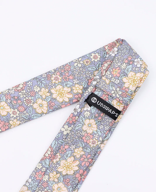 Cravate Liberty Gris n°2 Homme en Coton | Gaspard - Unipap's