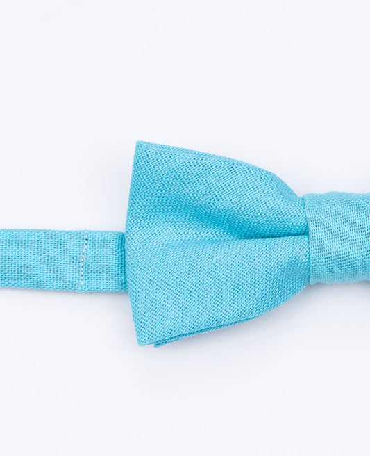 Noeud Papillon Bleu n°1 Enfant en Lin | Basile - Unipap's