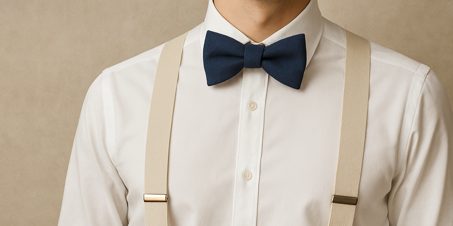Comment assortir nœud papillon et bretelles pour un look homme élégant Obraz