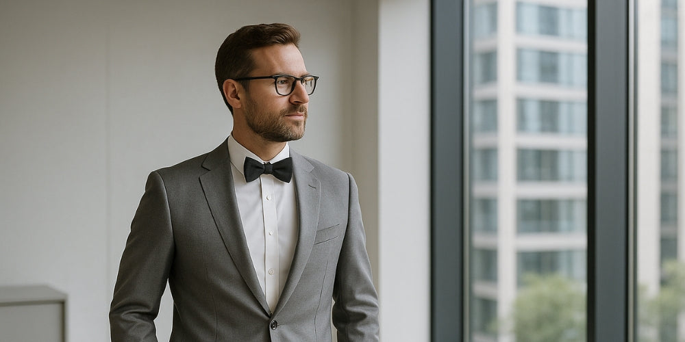 Comment porter le nœud papillon au bureau pour un look homme élégant Zdjęcie
