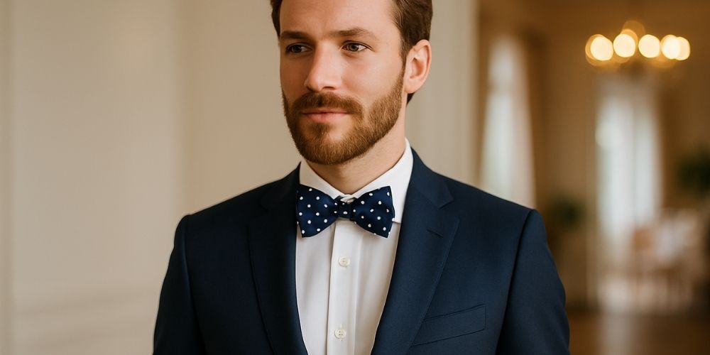 Noeud papillon à pois : Conseils pour un look homme élégant et original Obraz