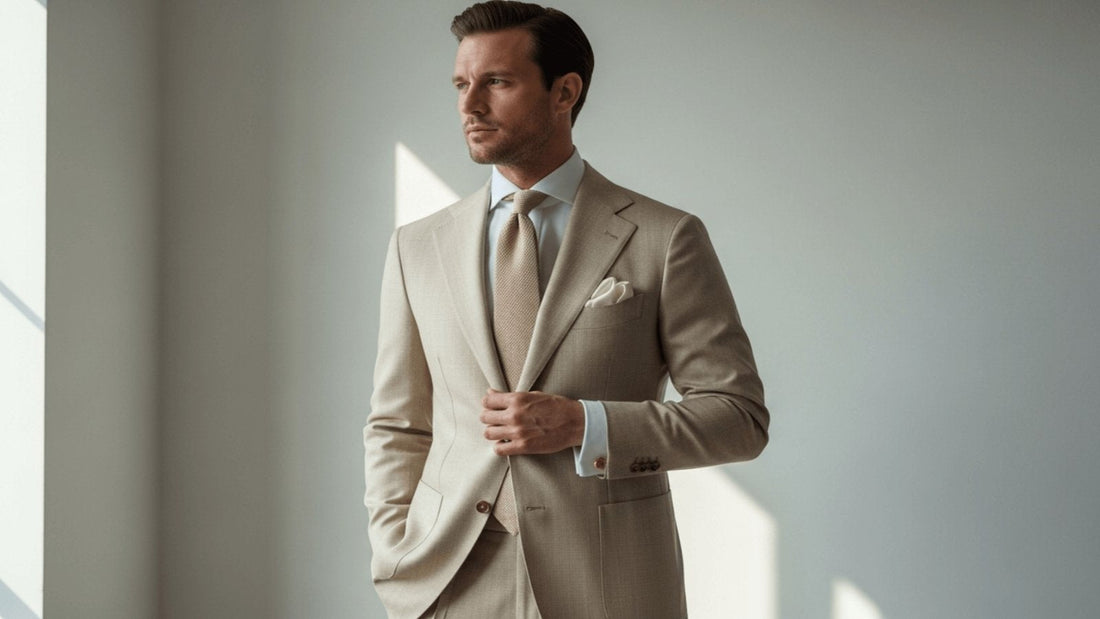 Quelle cravate porter avec un costume beige ?