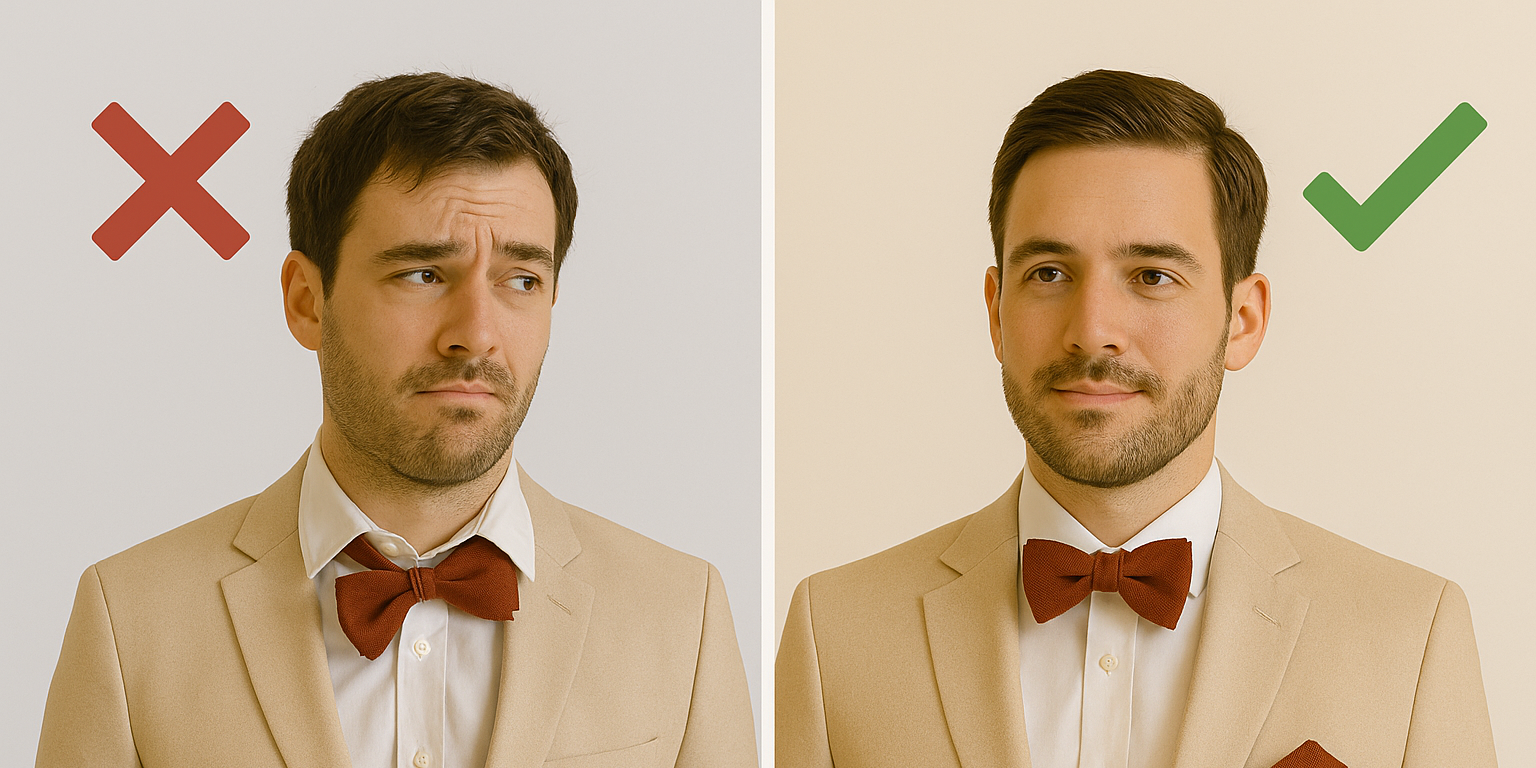 5 erreurs à éviter quand on porte un nœud papillon pour un look homme élégant Obraz