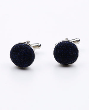 Boutons de Manchette Bleu n°2 en Laine | Claude - Unipap's