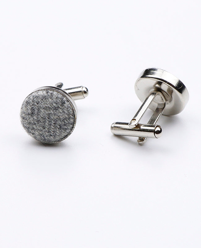 Boutons de Manchette Gris n°5 en Laine | Claude - Unipap's
