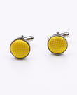 Boutons de Manchette Jaune en Polyester | Martin - Unipap's