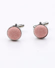 Boutons de Manchette Rose n°1 en Coton | Edgard - Unipap's