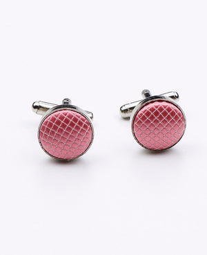 Spinki do mankietów Różowy nr 1 w Poliester | Martin - Unipap's