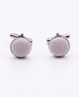 Boutons de Manchette Rose n°3 en Coton | Oscar - Unipap's
