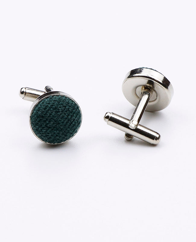 Spinki do mankietów Zielony nr 1 w Efekt Aksamitu | Simon - Unipap's