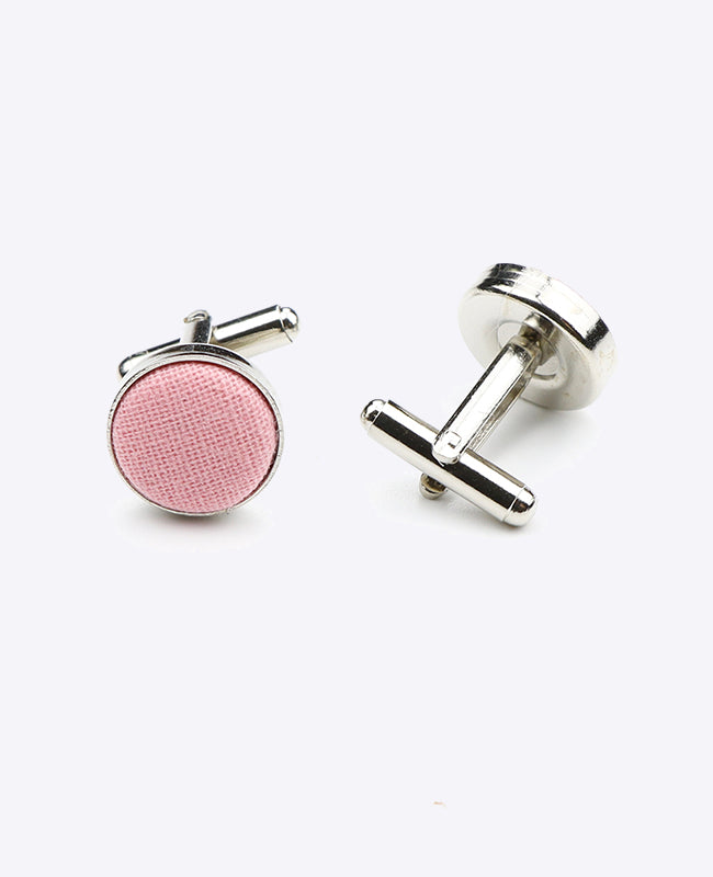 Boutons de Manchette Rose n°5 en Coton «Edgard»