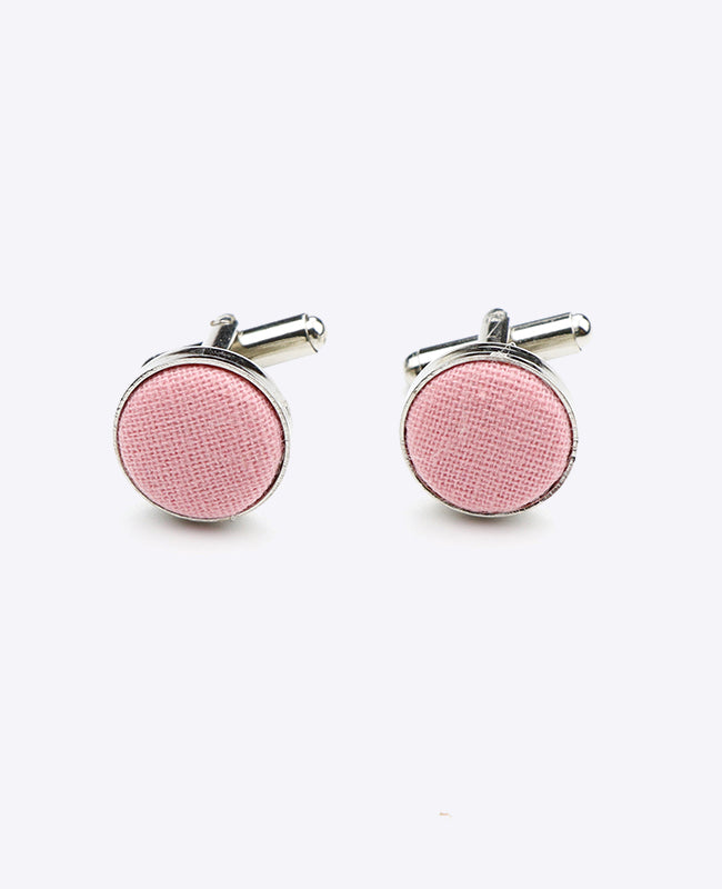 Boutons de Manchette Rose n°5 en Coton «Edgard»