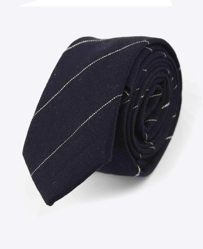 Krawat Tartan Czarny nr 2 Mężczyzna w Bawełna | Marcel - Unipap's