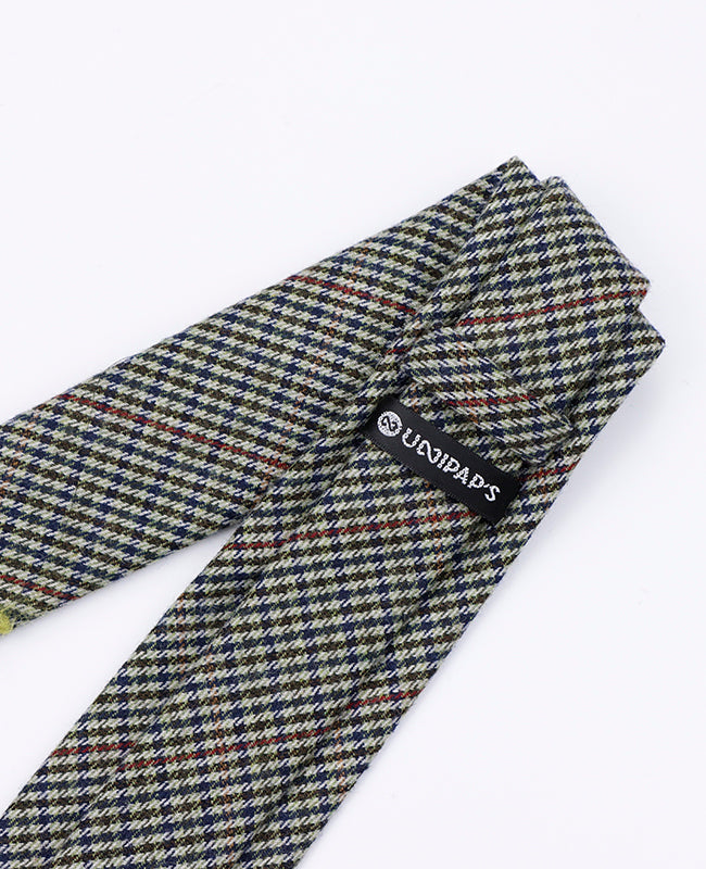 Krawat Tartan Szary nr 9 Mężczyzna z Wełny | Nobert - Unipap's