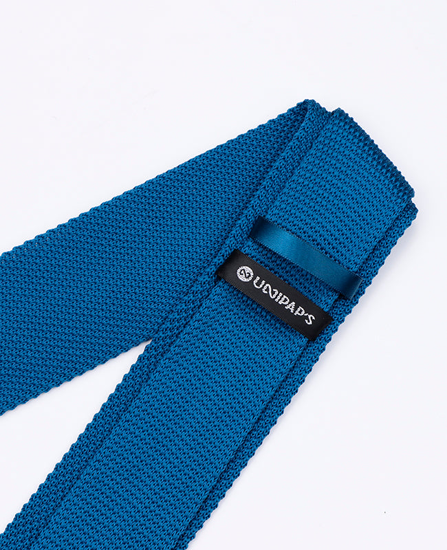 Cravate Bleu n°4 Homme en Tricot «Léon»