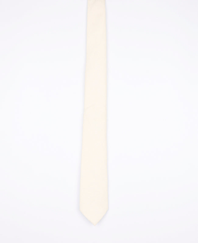 Cravate Blanc Homme en Effet Velours | Simon - Unipap's