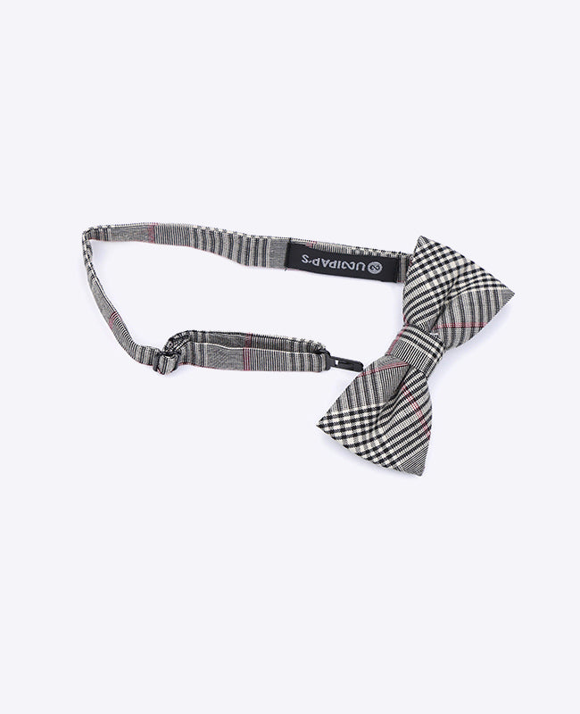 Szara mucha w kratę nr 3 dla dziecka z bawełny «Marcel»