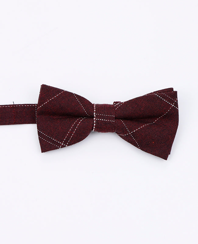Muszka Tartan Czerwony Dzieci z Bawełny | Marcel - Unipap's