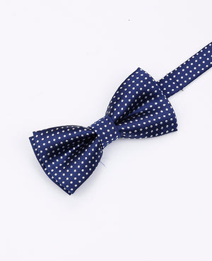 Noeud Papillon Bleu n°1 à Pois Enfant en Polyester | Louis - Unipap's