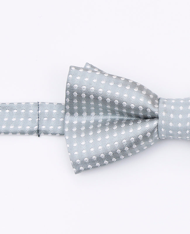 Noeud Papillon Gris à Pois Enfant en Polyester | Louis - Unipap's