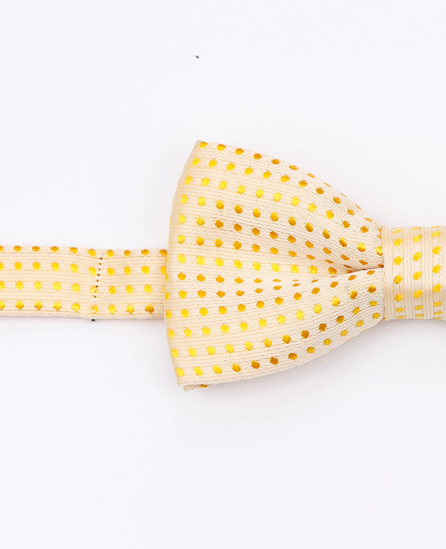 Noeud Papillon Jaune n°2 à Pois Enfant en Polyester | Louis - Unipap's