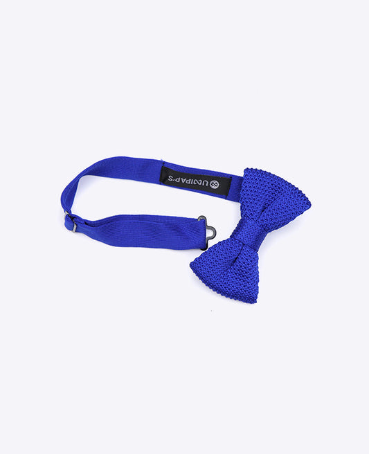 Noeud Papillon Bleu n°1 Enfant en Tricot «Léon»