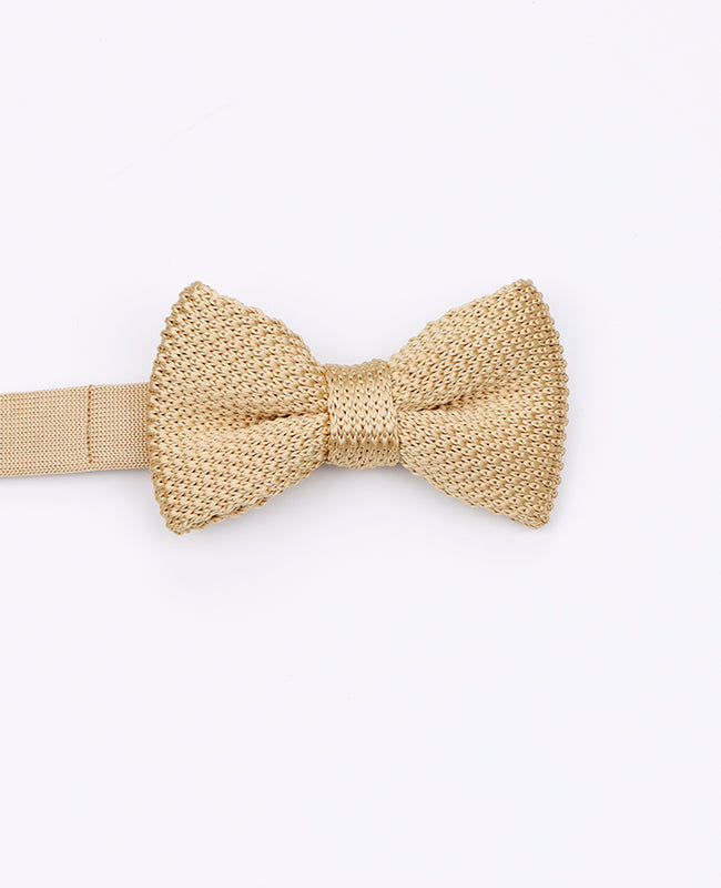 Muszki złote dla ojca i syna z dzianiny «Léon»