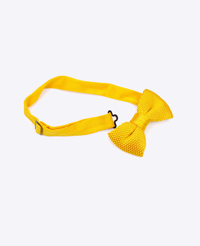 Noeud Papillon Jaune Enfant en Tricot «Léon»