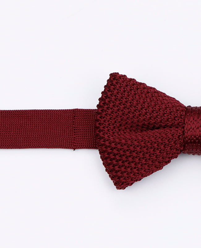 Noeud Papillon Rouge n°1 Enfant en Tricot «Léon»