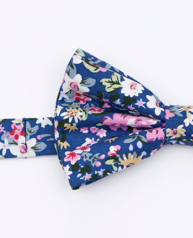 Noeud Papillon Liberty Bleu n°11 Homme en Coton | Gaspard - Unipap's