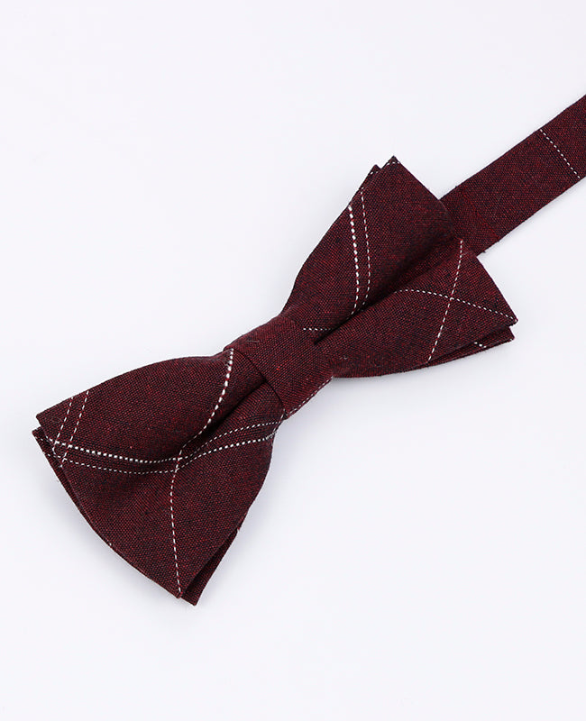 Muszka Tartan Czerwony Mężczyzna w Bawełnie | Marcel - Unipap's