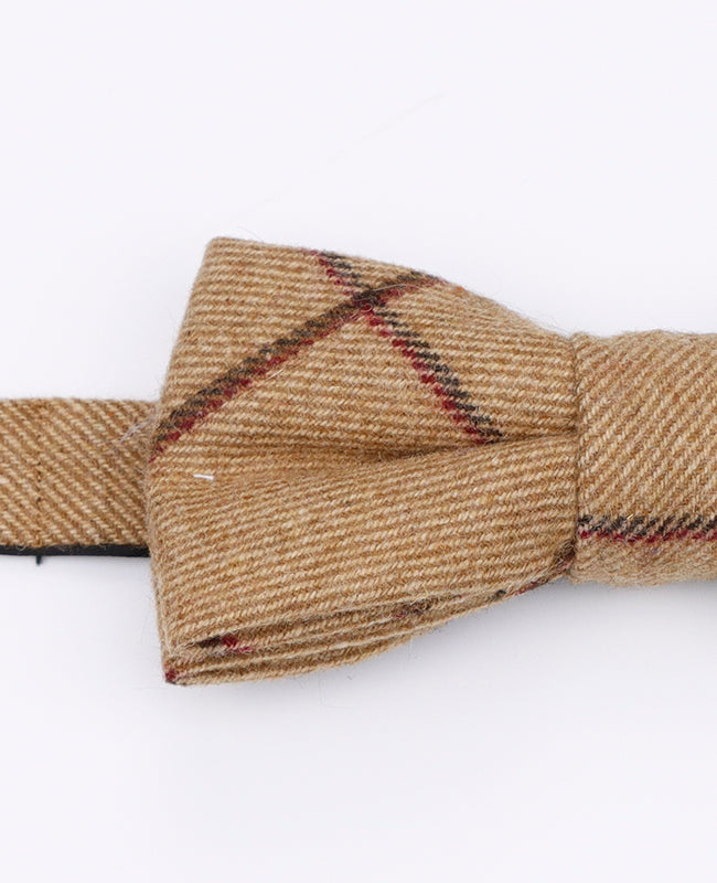Muszka Tartan Brązowy nr 1 Mężczyzna z Wełny | Nobert - Unipap's