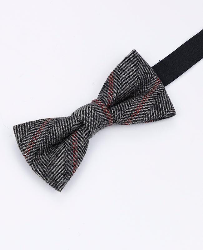 Muszka Tartan Szary nr 4 Mężczyzna z Wełna | Norbert - Unipap's