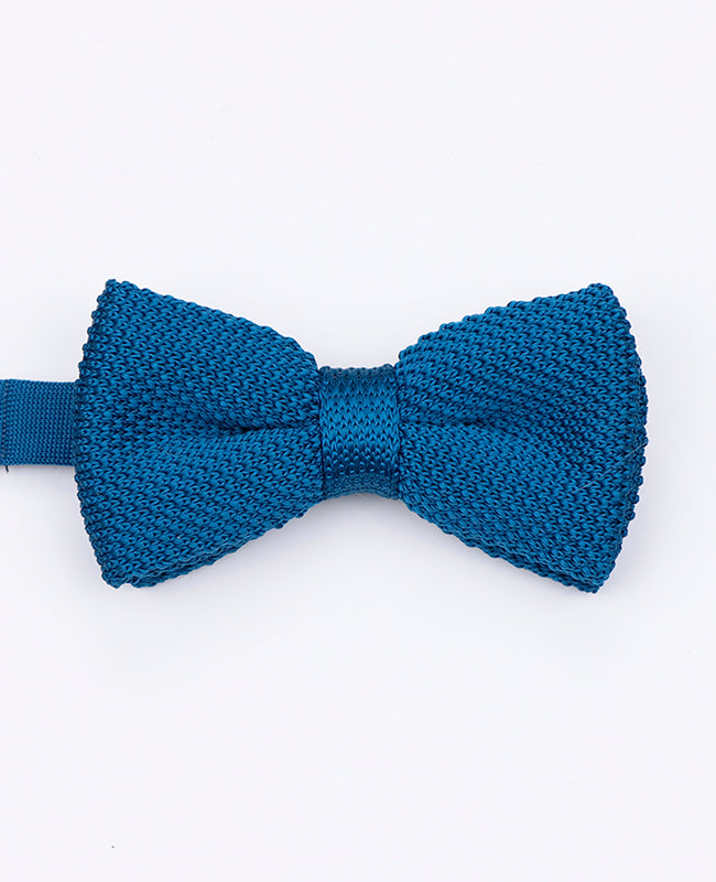Noeud Papillon Bleu n°4 Homme en Tricot «Léon»