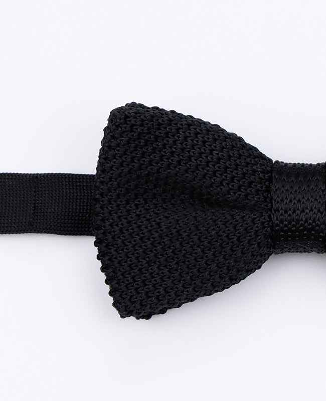 Noeud Papillon Noir Homme en Tricot «Léon»