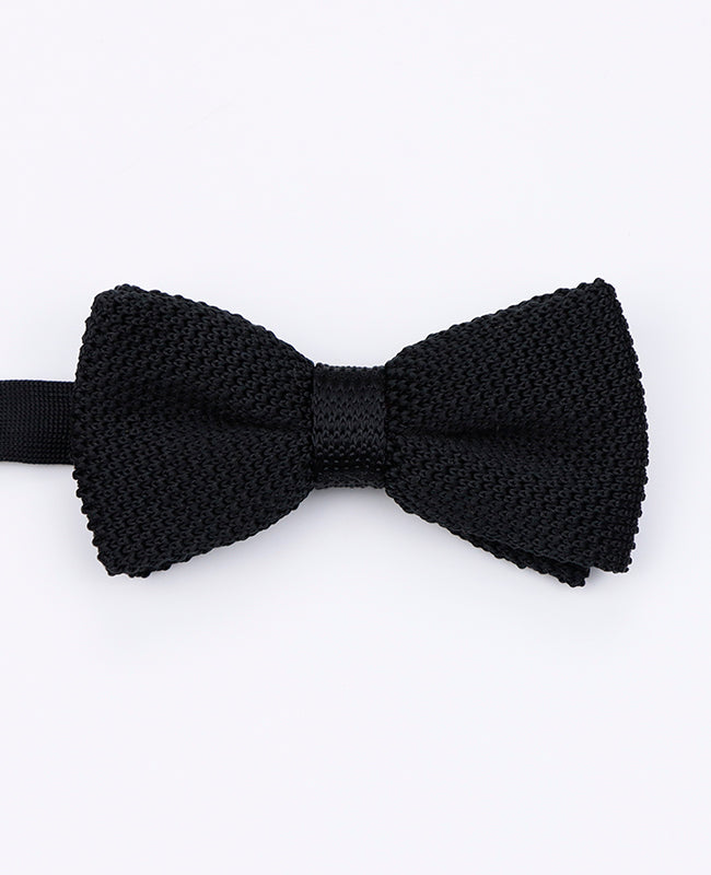 Noeud Papillon Noir Homme en Tricot «Léon»