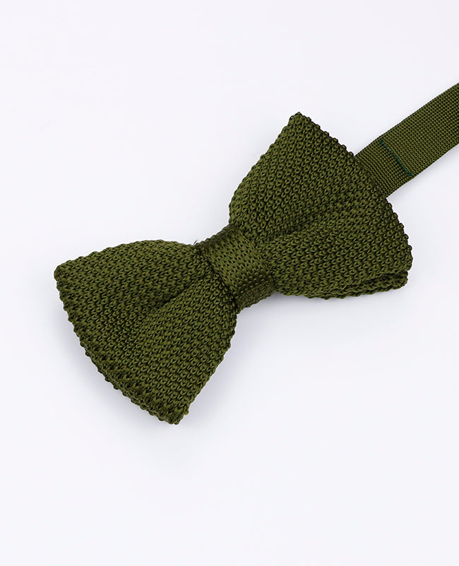 Noeud Papillon Vert n°2 Homme en Tricot «Léon»