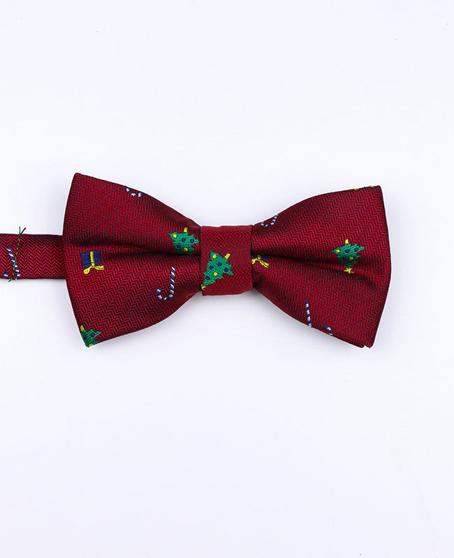 Muszka Świąteczna Czerwona nr 2 Dzieci w Poliester „Christmas"