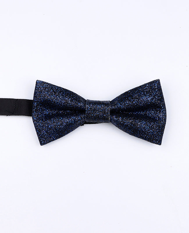 Muszki z niebieskimi cekinami nr 4 dla ojca i syna z poliestru «Olive»