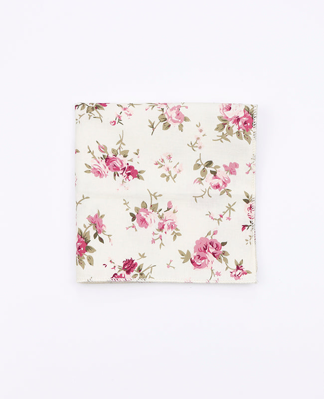 Pochette de Costume Liberty Blanc n°7 en Coton | Charles - Unipap's