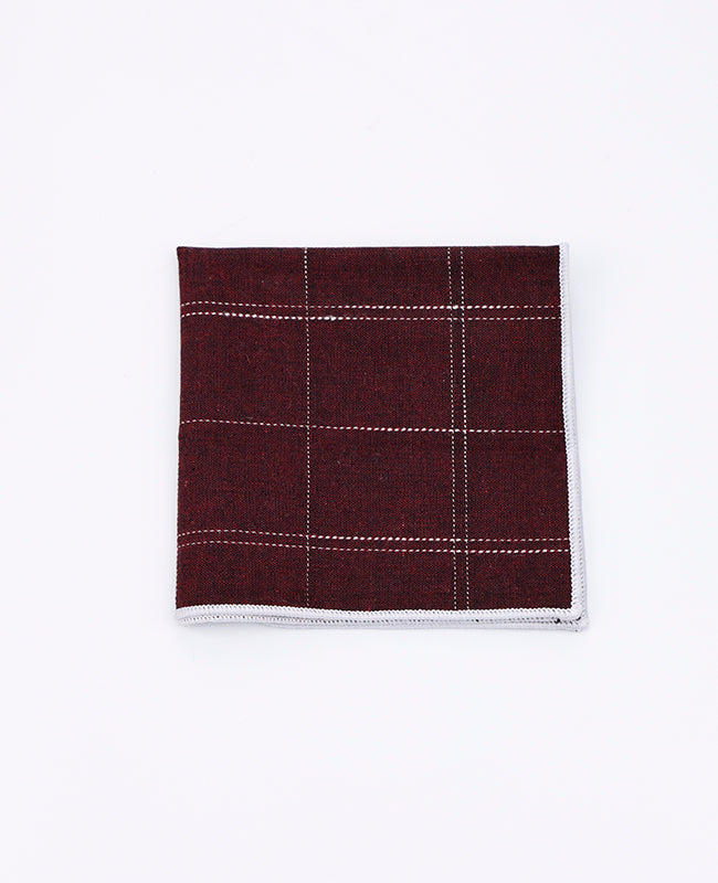 Poszetka Tartan Czerwony w Bawełna | Marcel - Unipap's