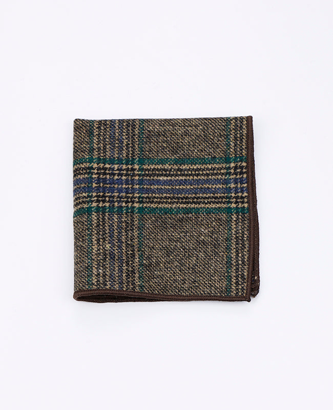 Poszetka Tartan Szary nr 5 z Wełna | Norbert - Unipap's