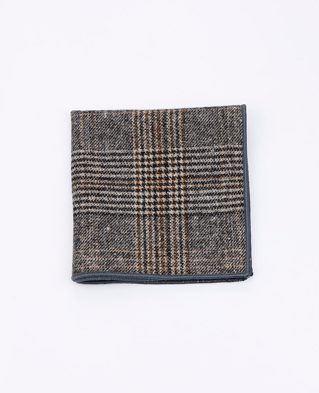 Poszetka Tartan Szary nr 6 z Wełna | Norbert - Unipap's