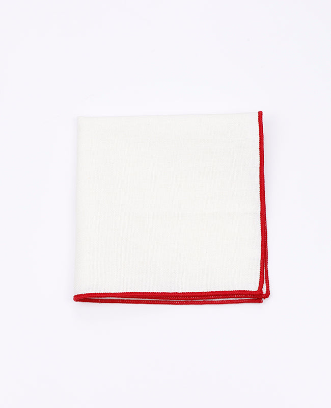 Pochette de Costume Blanc n°1 en Lin | Basile - Unipap's