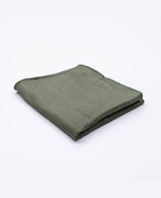 Pochette de Costume Vert n°3 Homme en Coton | Edgard | Unipap's