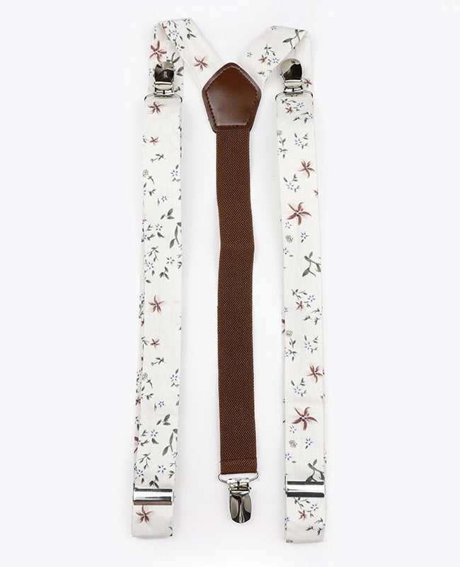 Szelki Mężczyzna Liberty Biały nr 8 z Bawełny „Charles"